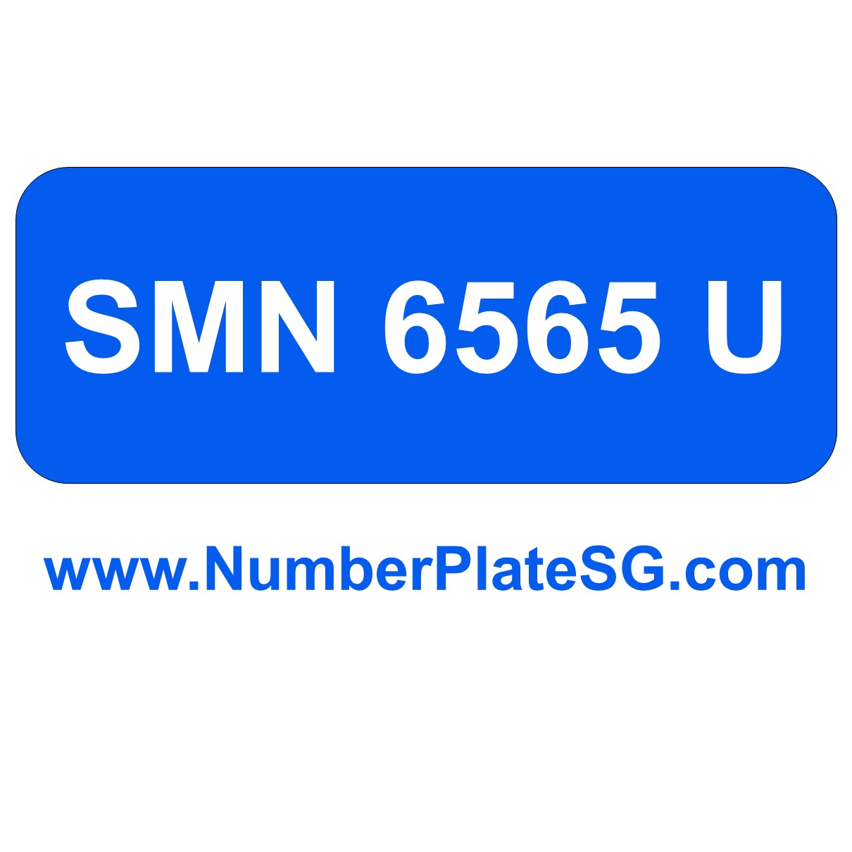SMN 6565 U Number Plate SG